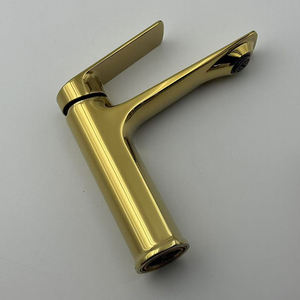 Luxurious Modern Single-Hole <strong>Basin</strong> Faucet Copper-Zinc Simple Design Ceramic <strong>Valve</strong> for Cold Hot Water Functions in Bathroom - Product Image 6