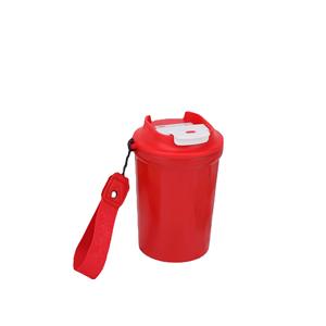 Stainless Steel Tumbler 16Oz Insulated Travel Mug Black Red With Strap For Outdoor Use - Product Image 3