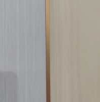 Panneau en aluminium alvéolaire à texture de grain de bois, ignifuge, isolant, durable, décoration murale intérieure pour hôtels et écoles