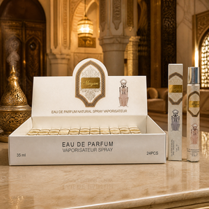 Crema color marfil minimalista para él y ella, spray EDP en cilindro compacto, caja de cartón, spa, gimnasio, excursión, duradero - Product Image 3