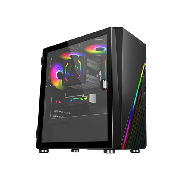 OEM Design Tempered Glass Computer Case Pc Gaming Usb 3.0 M-ATX/ITX Cases