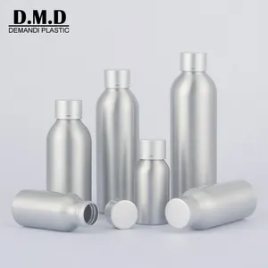 Botol aluminium 30ml 50 ml 100 ml 150ml 200 ml 250 ml 4oz botol kosong aluminium dengan atas sekrup logam