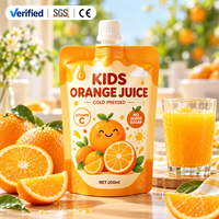 Großhandel für Lebensmittelgeeignete Plastikbeutel mit Ausgießer, Tragbare Einweg-Beutel für Kinder-Fruchtsaft, Einzelhandelsverpackung