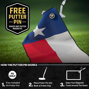 Custom Magnetic Golf Towel with <b>Clip</b> Premium Microfiber Golf Towels <b>for</b> Golf Bags Cart or Club Magnet Golf Rag Accessories - Product Image 3