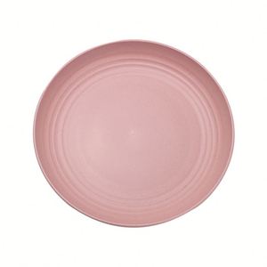 Assiette à dîner écologique en paille de blé, plateau à fruits et en-cas en plastique de qualité alimentaire - Product Image 5
