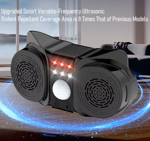 Repelente Ultrasónico de Roedores Ecológico con Sensor PIR, Control de <span class=keywords><strong>Ratones</strong></span>, Repelente de <span class=keywords><strong>Ratones</strong></span> para Interiores, 360°, 3 Modos - Product Image 4