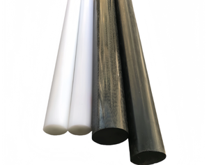 הנדסת בר פלסטיק עגול לבן ושחור - Product Image 3