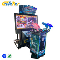 Simulateur anglais à pièces Ultrifire Power 1 an de garantie Machine de jeu de tir intérieur à 2 joueurs pour 6 ans et plus