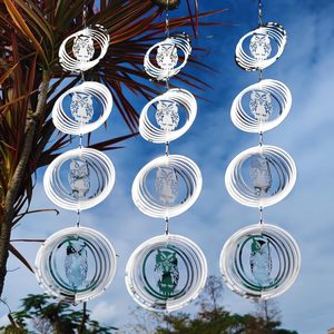 12 disques réflecteurs anti-oiseaux en forme de hibou, éoliennes scintillantes pour jardin, dissuasifs pour effrayer les oiseaux et les écureuils - Product Image 5
