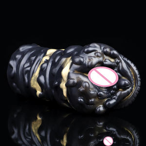 GEEBA 9.8 Inches <span class=keywords><strong>Black</strong></span> Male Masturbation Aircraft Cup Pour Hommes Sex Pussy Soft Cow Dolls - Product Image 2