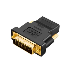 CableCreation HDMI DVI çift yönlü adaptör DVI erkek HDMI dişi adaptör