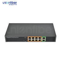 Switch Poe Reyee de 8 Puertos Gigabit No Administrado de 48V para Cámaras, Sistema de Red Inalámbrica AP