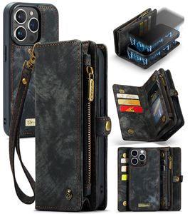 Étui portefeuille multifonctionnel en cuir PU avec porte-cartes pour <span class=keywords><strong>iPhone</strong></span> 14/15 Pro Max Étui en cuir magnétique détachable - Product Image 2