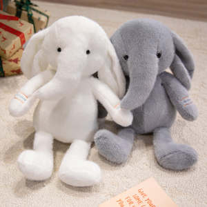 Recién llegado, elefante de peluche familiar, Animal relleno, almohada para dormir, regalo de cumpleaños para niños, muñeco de juguete de elefante de simulación suave - Product Image 2