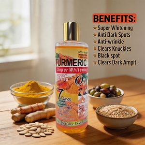 <span class=keywords><strong>Aceite</strong></span> Blanqueador Facial <span class=keywords><strong>y</strong></span> Corporal <span class=keywords><strong>de</strong></span> Cúrcuma, Antimanchas Oscuras, Antienvejecimiento, Hidratante, <span class=keywords><strong>Aceite</strong></span> <span class=keywords><strong>de</strong></span> Jojoba, Vitamina E, <span class=keywords><strong>Aceite</strong></span> <span class=keywords><strong>para</strong></span> la Piel Después <span class=keywords><strong>de</strong></span> la Ducha, 300 ml, OEM - Product Image 5