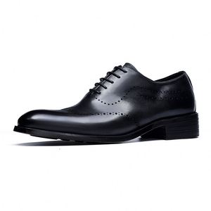 Zapatos Oxford de Cuero Genuino para Hombre, Diseño de Lujo, con Logotipo Personalizado, Punta Cuadrada, Hechos a Mano, Transpirables, Ligeros, para Negocios - Product Image 5