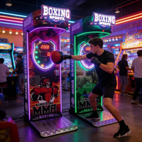 Machine de boxe d'arcade en gros pour usine, machine de test de force de frappe à vendre, idéale pour centre de jeux à fort rendement