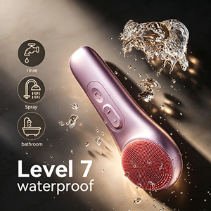 <span class=keywords><strong>Cepillo</strong></span> de Limpieza Facial de Silicona Recargable, 15 Niveles, Impermeable, con Vibración Ultrasónica, Limpiador de Poros, Blanqueador - Product Image 6