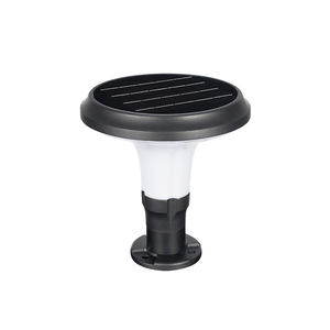 Lámpara de <span class=keywords><strong>pilar</strong></span> de puerta LED alimentada por energía Solar para exteriores de estilo europeo, cuerpo de aluminio impermeable IP65 blanco cálido con Base E27 para <span class=keywords><strong>casa</strong></span> delantera - Product Image 4