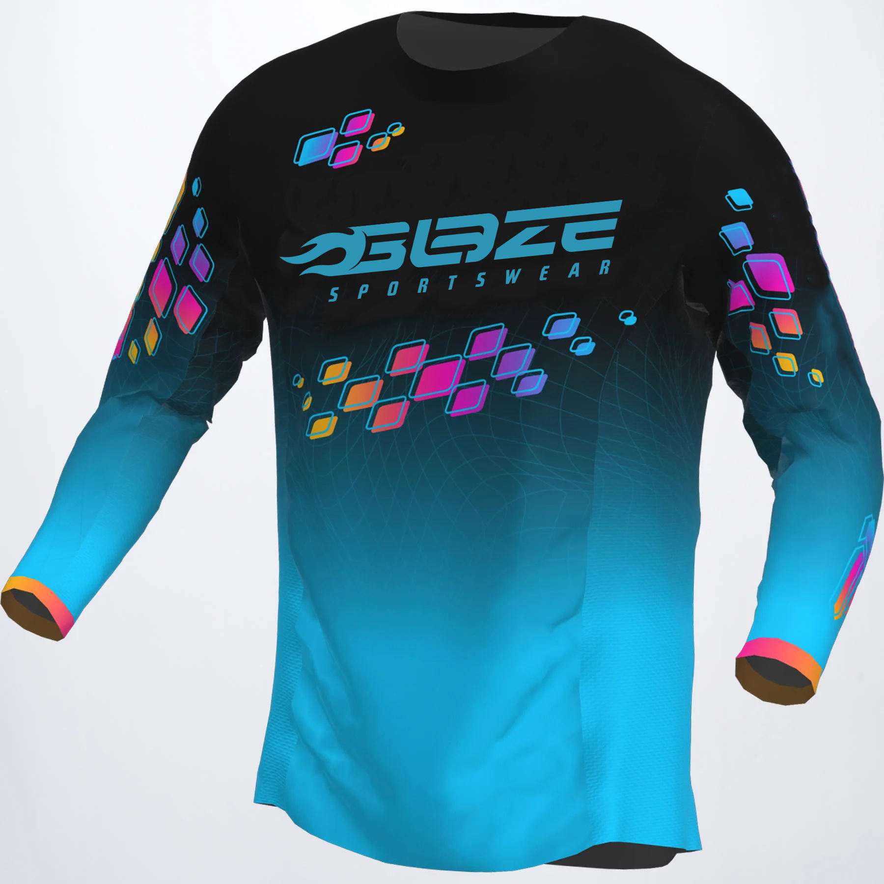 Wholesale Custom Sublimated Racing Pit Crew Shirts Long Sleeve Blank  Motocross Jerseys