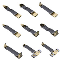 Adt Tablet fotografi udara, kabel HDMI tipis datar ultra-pendek untuk DJI, fotografi udara, koneksi kamera mikro