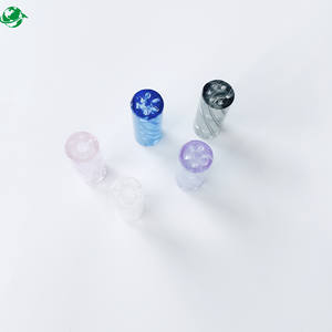 Accesorios para Fumar Personalizados, Punta de Filtro de Vidrio Transparente con 9 Orificios - Product Image 2