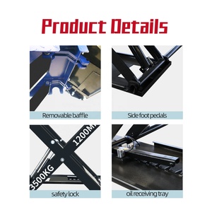 Cric hydraulique à ciseaux pour voiture de 3500 kg (ANGE RHEAS) |   Équipement d'entretien automobile 220V/380V, hauteur maximale 1200 mm - Product Image 3