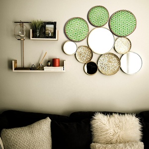 Cestino di bambù di legno d'attaccatura della parete del Seagrass del canestro piatto della frutta decorativa tessuta arte di bambù naturale tessuta a mano della cina - Product Image 6