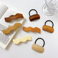 Pinces à cheveux en forme de vague Simple, 1 pièce, accessoires pour cheveux, chouchous, Barrette en bois de canard, Clips pour femmes