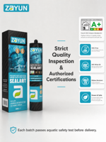 Sellador de Silicona Higiénico y Neutro para Cocina, Pegamento Antibacterial y Antimoho Confiable para Sellado de Ranuras en Cocinas Húmedas y Uso Doméstico