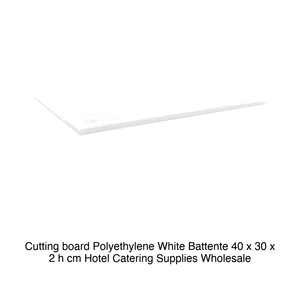 Planche à découper en polyéthylène blanc 40 × 30 × 2 h cm, sans butée de positionnement - Product Image 2