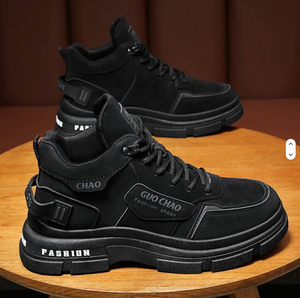 Nouvelle Tendance : Baskets montantes en cuir à plateforme, style TN personnalisé, en caoutchouc, pour le skateboard et le basketball, pour hommes - Product Image 1