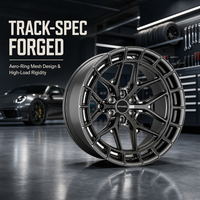 Velg Off-road Penumpang Bahan Aluminium Alloy Kustom untuk Mercedes C8 BMW SF90 5x120 Deep Concave 16-26 Inch