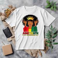 Juneteenth Is My Independence Day Dtf pegatina impresa para camisetas transferencias de calor