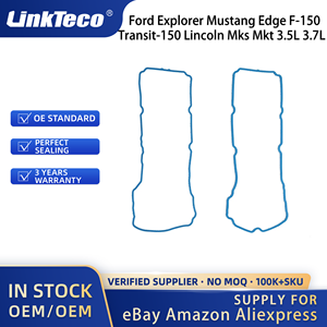 Linkteco ชุดปะเก็นฝาครอบวาล์วสำหรับ <span class=keywords><strong>Ford</strong></span> Explorer Mustang EDGE F-150 Transit-150ลินคอล์น MKS MKT 3.5L 3.7L 2011-2020 STX <span class=keywords><strong>XL</strong></span> XLT - Product Image 3