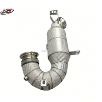 Downpipe Performa KM dengan Katalis Euro 6 untuk Mercedes-Benz AMG GT53 GLE53 E53 M256 3.0T 2020-2024