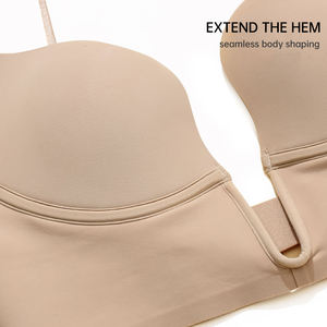 Gran oferta Sexy de una pieza sólido profundo V <span class=keywords><strong>Push</strong></span> <span class=keywords><strong>up</strong></span> ropa interior sin costuras belleza u-back <span class=keywords><strong>sujetador</strong></span> trasero desnudo <span class=keywords><strong>para</strong></span> mujeres de boda - Product Image 4