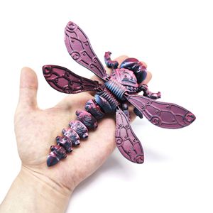 Modèle de <span class=keywords><strong>libellule</strong></span> imprimé en 3D, jouet articulé réaliste et flexible, jouet anti-stress - Product Image 1