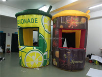 Kiosque gonflable pour citron, vente en gros, appareil de publicité extérieure, à plusieurs niveaux