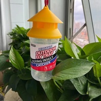Hete Aanbieding Plastic Vliegenvangerfles, Hangende Gele Fruitvliegvanger, Perfect voor Tuin, Boerderij & Kippenhok