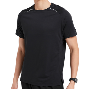 Men's 100% Polyester Sporty Athletic Printed Crew Neck T-Shirt Quick Dry Regular Fit Short Sleeve Fitness Blank Design Knitted - Product Image 2