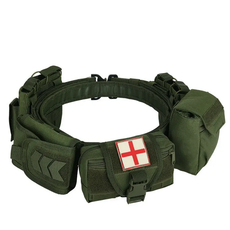 Multifunctional six-piece tactical waist seal bag outdoor safety protection duty equipment belt bags fanny riding pouch
