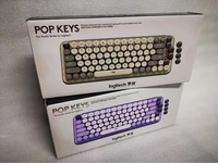 Logitech P O P Tombol Nirkabel Coklat Beralih Nirkabel Mekanik Keyboard 85 Tombol Keyboard