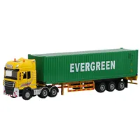 1:50 escala recipiente de metal caminhão die-cast modelo, brinquedo, 5 estilos, engenharia, veículo, caminhão, brinquedo, oem personalizado