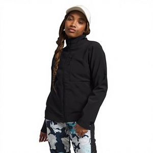 Outdoor Waterproof Windproof <b>Fleece</b> <b>Lined</b> Zipper Front Softshell <b>Jacket</b> Lightweight Breathable Casual Daily Wear OEM Service for - Product Image 2