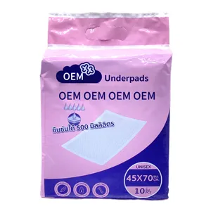 Hospital Use Super Absorbency Nonwoven antislip disposable underpad 30 by 36 inches pink printed