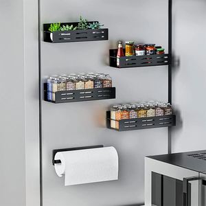3 Tier Step Layers Spice Rack Metal Set Wall Mounted Spice Racks for Kitchen Seasoning <b>Storage</b> Wall Mounted Display Rack - Product Image 5