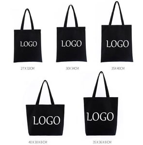 Reusable designer printed custom logo beach <b>canvas</b> cotton shopping <b>bag</b> - Product Image 3