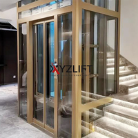 AS1735 Onaylı Çekişli Elektrikli Yüksek Hızlı ve Stabil Villa Ev Asansörü Otomatik Kapılı