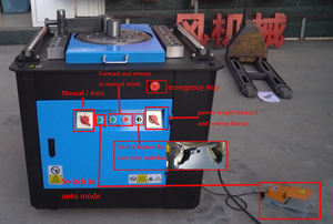 Ampliamente utilizado eléctrico 4-28mm barra <span class=keywords><strong>de</strong></span> acero aro Benders 380V CNC Control <span class=keywords><strong>hierro</strong></span> Barra plana <span class=keywords><strong>dobladora</strong></span> - Product Image 5